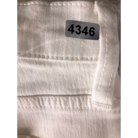 J. Crew Flare Crop Jeans Mid Rise Signature Stretch 5-Pocket White Denim Size 29 - Picture 9 of 9